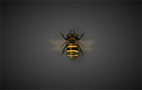 蜜蜂飞行拍动翅膀flash动画